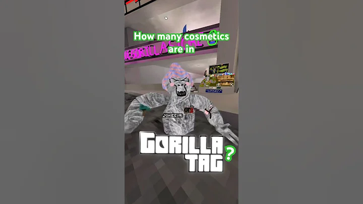 How many cosmetics are in Gorilla Tag?🧐#gorillatag #gtcs