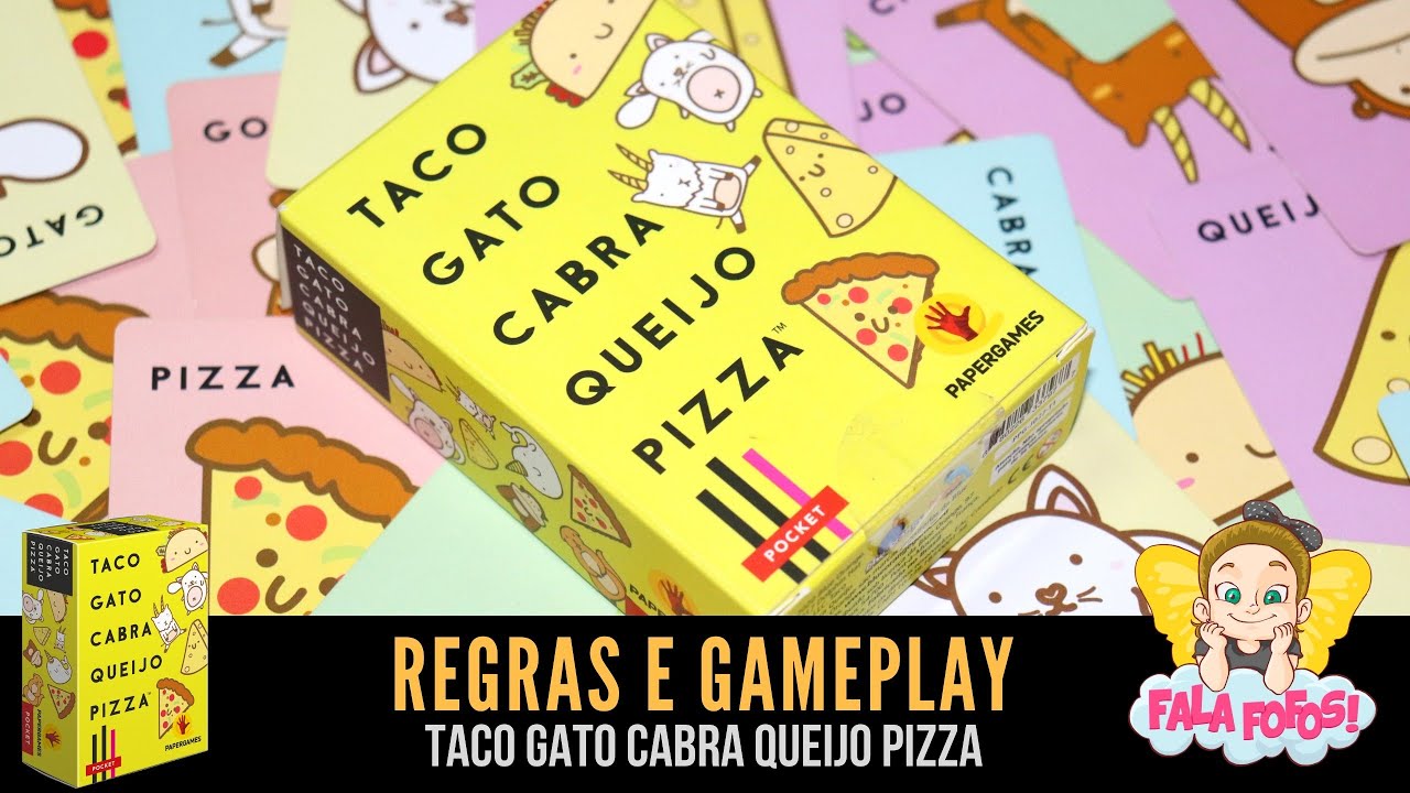 Kit: Taco Gato Cabra Queijo Pizza + Sleeves – Walderes Jogos