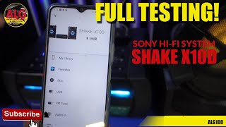 Sony Hifi System Shake X10D functions and features testing.