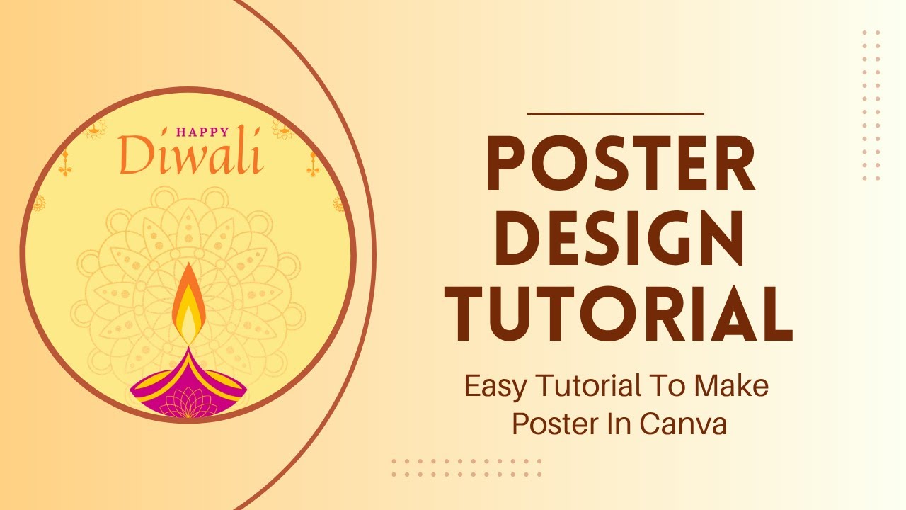 How to Create Beautiful Diwali Poster in Canva | Diwali Wishes Design | Canva Poster Design 2025