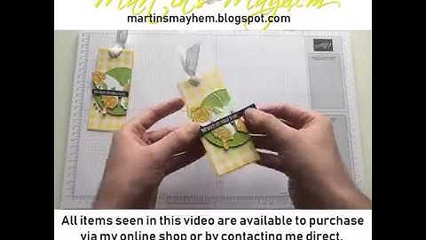 One Minute Wonder: Mean To Me Tag - Stampin