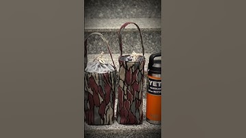 Túi vải họa tiết Camo Đỏ độc lạ, hợp thời trang đựng bình giữ nhiệt, ly trà sữa chống xước chống bẩn