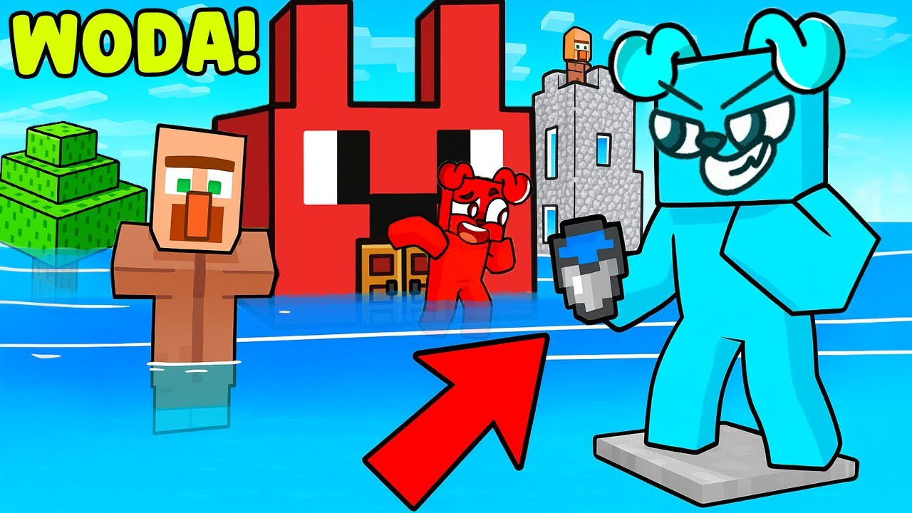 PODNOSZĘ WODĘ Prank W Minecraft 😂💦⬆️🌊