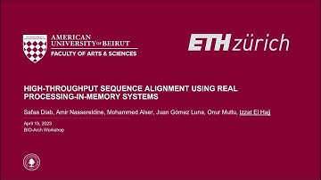 Izzat El Hajj: High-throughput Sequence Alignment using Real Processing-in-Memory Systems