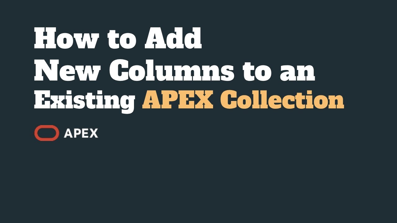 How to Add New Columns to an Existing Collection - YouTube