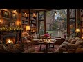 Cozy Café Jazz Under Spring Rain in Amsterdam 🌧️ Calm Background Music for Work ☕