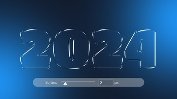 Glass Text Effect in Adobe Photoshop | Beginners tutorial