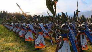 HIGH ELVES vs DARK ELVES | 30,000 Unit Cinematic Battle | Total War Warhammer 3