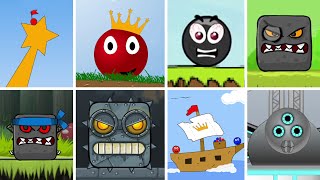 Evolution of Red Ball Final Levels & Final Bosses in Flash Games (2008-2015) screenshot 3