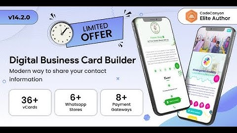 vCard SaaS v14.2.0 - Business Card Builder SaaS - Laravel VCard Saas - NFC Card