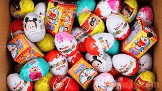 Unboxing New Kinder Joy Surprise Eggs Doraemon Barbie ToyStory Disney TsumTsum Incredible for Kids