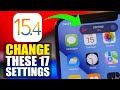 iOS 15.4 - Settings You NEED TO Change Immediately !
