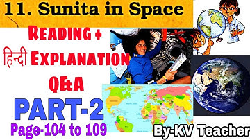 Reading + हिन्दी Explanation + NCERT question answers / Sunita in space / Class-5 Evs / NVERT