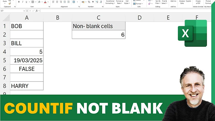 COUNTIF NOT BLANK - Count Cells that are Not Blank in Excel