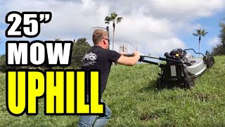 YBravo Commercial 25 Lawn Mower Review | Tons of Power and Traction