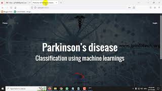 Prediction of Parkinson’s disease using XGBoost | Python Machine Learning Final Year Project