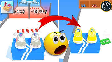 Shoes Evolution 3D 👞🏃🤑💸Game Android iOS Level 17 || New Update Max Level #arcadeboxgaming