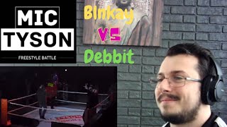 Reazione DEBBIT vs BLNKAY - Mic Tyson 2019 (Quarti di Finale, Turno 4) | Freestyle Battle REACTION