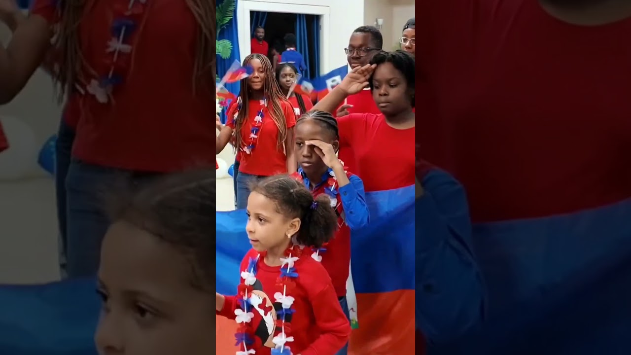POV: you're a Haitian kid and it's Haitian flag day 🇭🇹