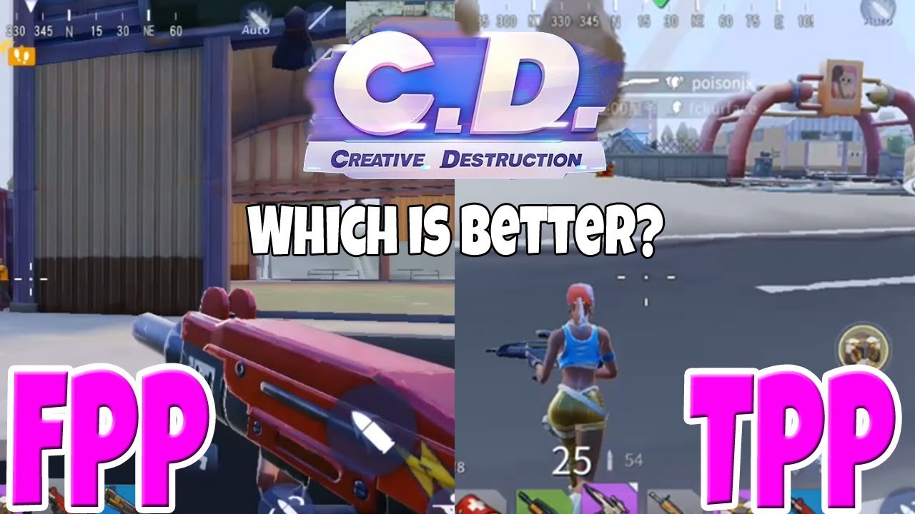 Making myself better - FPP and TPP in Creative Destruction Practice and Gameplay