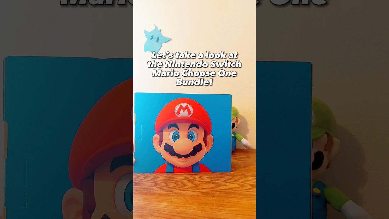 New Nintendo Switch Bundle  Mario Choose One Unboxing & Review 