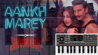 Simmba: Aankh Marey Instrumental On ORG 2018 | Org Piano Lessons chords