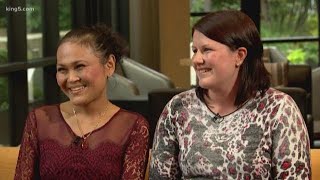 Cancer survivor meets donor who saved her
