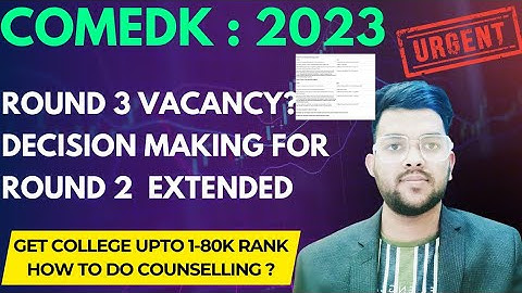 Comedk Counselling 2023 Urgent official update ✅ | Date extended now #counselling #comedk2023
