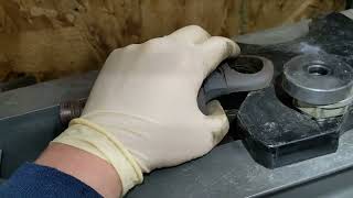Straightening Bent axle yoke ears