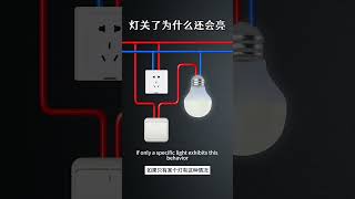 The reasons why the lamp still glows faintly after being turned off may be as follows #electrician