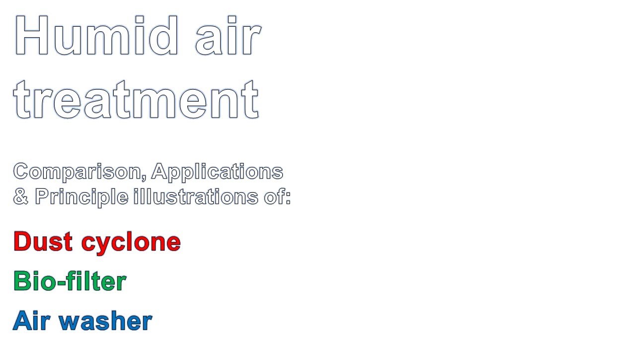 Chapter 5 – Drying process - exhaust air: What is the best way to treat humid air?  Differences?