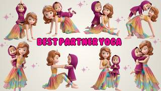 Great Full Body Partner Yoga for Kids | Easy Flexibility & Strength Routine