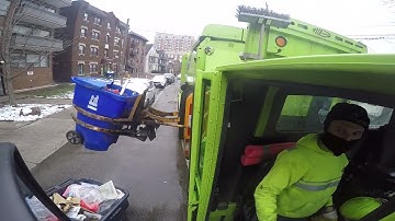 Commercial Recycling Collection Labrie Automizer Sideloader