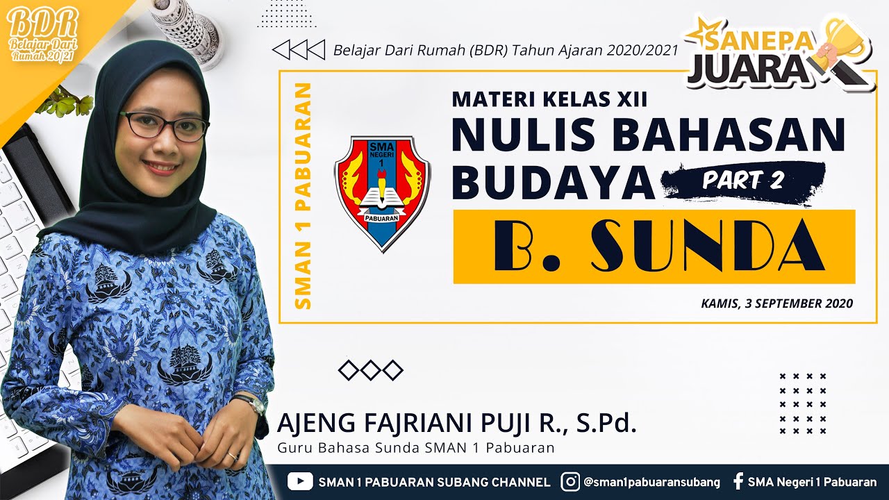 MATERI BDR BAHASA SUNDA KELAS XII PANGAJAJAP BAHASAN MATERI BDR BAHASA SUNDA KELAS XII PANGAJAJAP BAHASAN