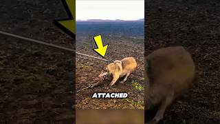 Brave Man Saved a Trapped Wolf! 🐺❤️ #wolf #animals #rescue