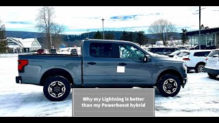 Why I like my 2023 Ford F150 Lightning (EV) more than my 2022 F150 Powerboost hybrid