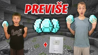 PRONAŠLI SMO PREVIŠE DIJAMANATA + PLAYBUTTON JE STIGAO! - Minecraft Preživljavanje sa Mladjim Bratom