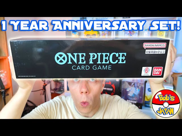 WE GOT THE Japanese One Piece Card Game 1 Year Anniversary Set! I can't  believe we WON this! - YouTube