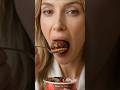 Eating Strawberry Chocolate Biscuit Layer #ASMR #DessertASMR #ChocolateStrawberry #FoodASMR #Crunch