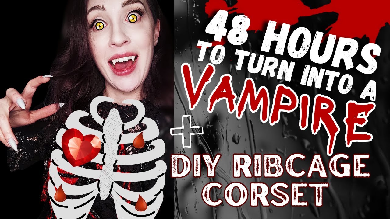 🧛‍♀️Vampire Cosplay for RENFIELD Movie Premiere! 🩸DIY Ribcage Corset ...