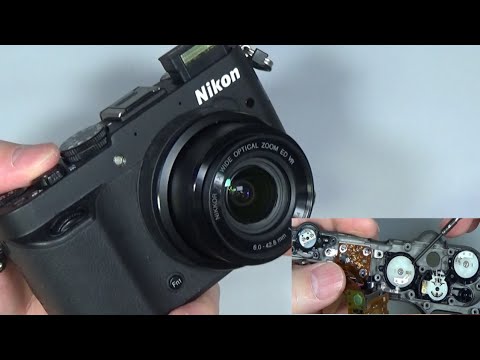 ジャンクカメラの分解修理 Nikon COOLPIX P7700 ダイヤルの