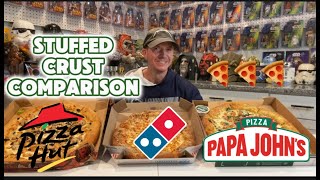 Pizza Hut Vs. Dominos Vs Papa Johns For Best Stuffed Crust