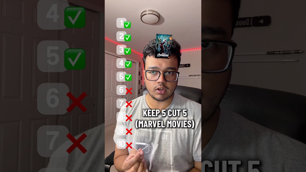 Keep 5 & Cut 5 (Marvel Movies)