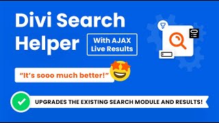 Introducing The Divi Search Helper Plugin By Pee-Aye Creative
