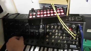 Korg SQ-1 and MS20 Mini - first play