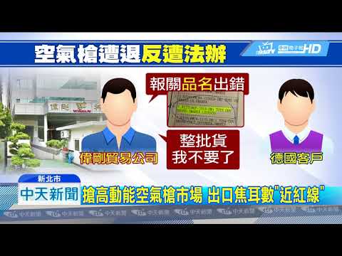 20180721中天新聞　504把空氣槍遭查扣　業者喊冤：根本是栽贓