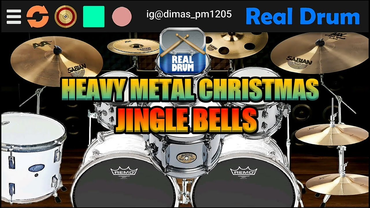 JINGLE BELLS Merry Heavy Metal Christmas Real Drum Cover 3D YouTube