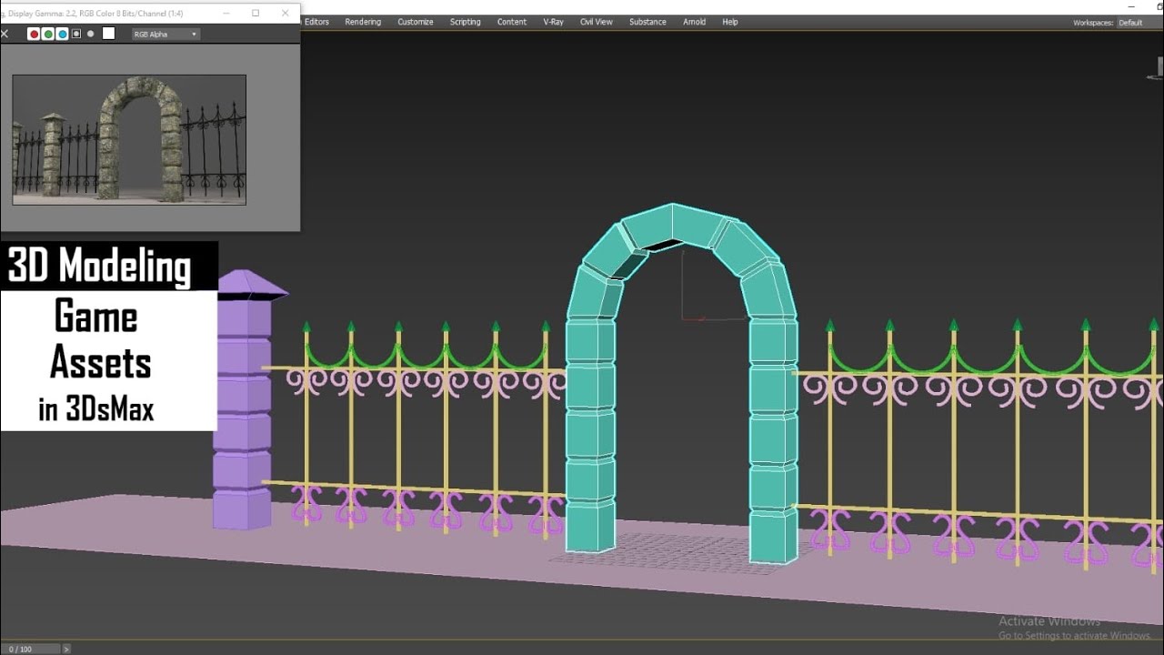 3D Modeling Game Assets I How To Model In 3dsmax ( Part 1) - YouTube