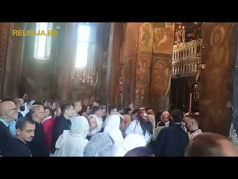 MANASTIR VISOKI DEČANI: Liturgija - pretprazništvo Male Gospojine