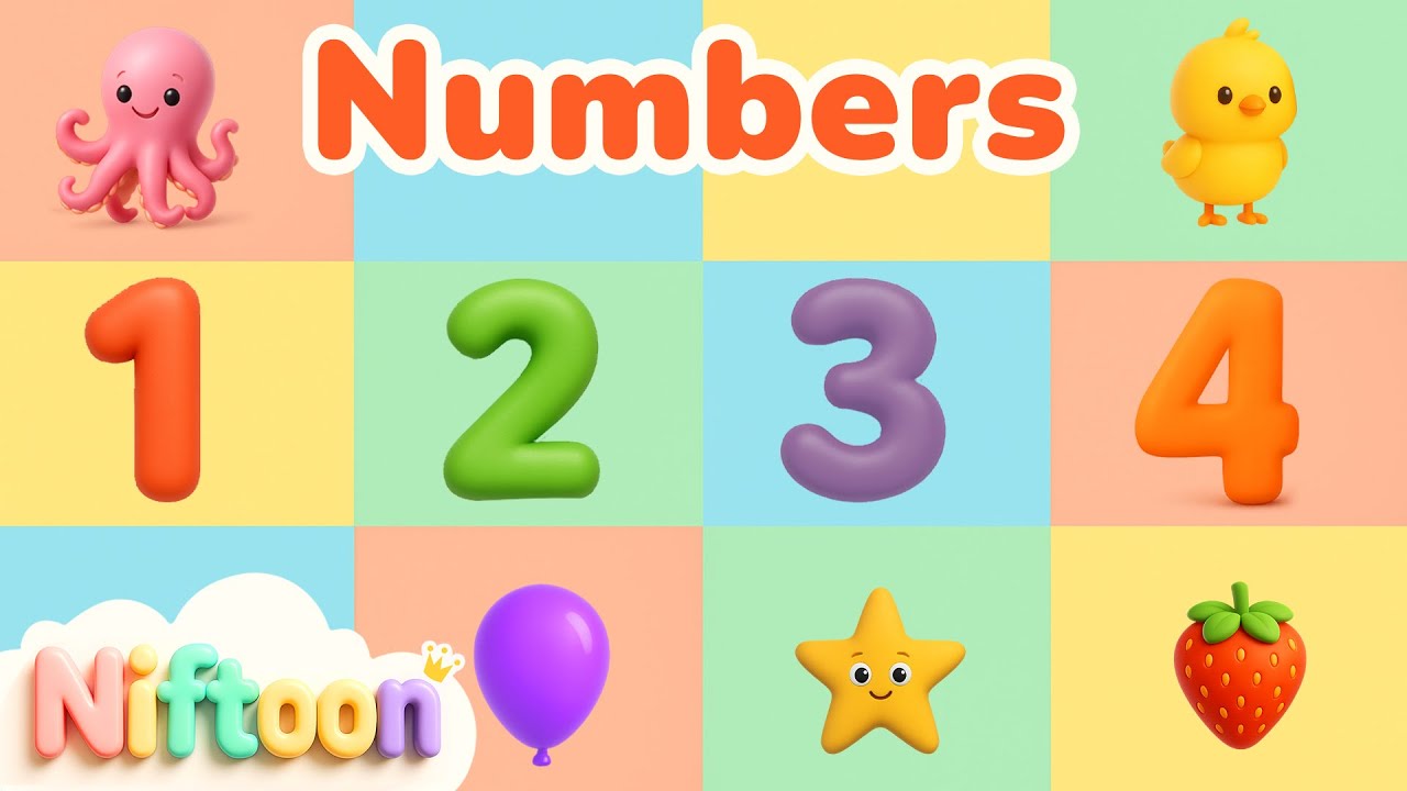 Counting Numbers 1–10 for Children | Fun Learning Video for Toddlers ...